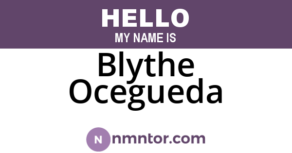 Blythe Ocegueda