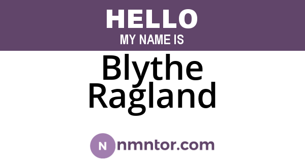 Blythe Ragland