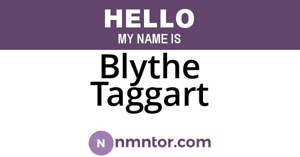 Blythe Taggart