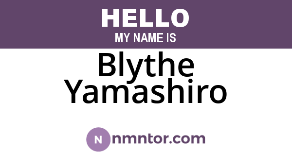 Blythe Yamashiro