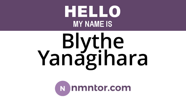 Blythe Yanagihara