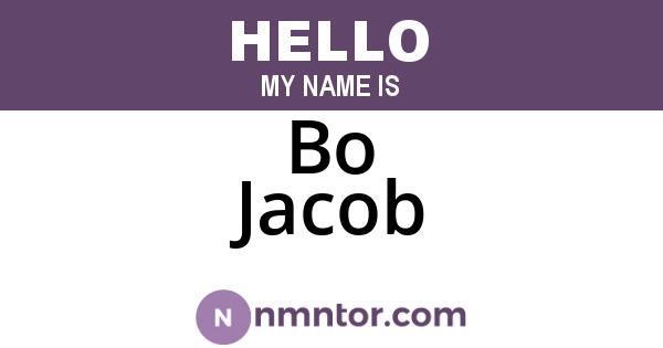Bo Jacob