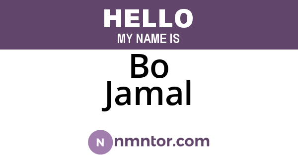 Bo Jamal