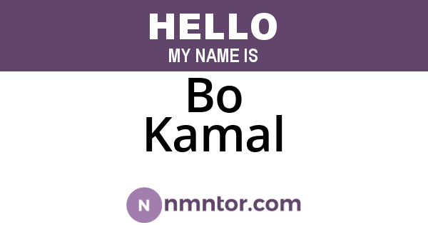 Bo Kamal