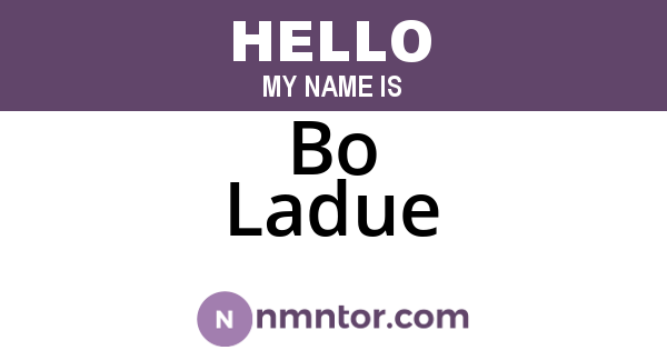 Bo Ladue