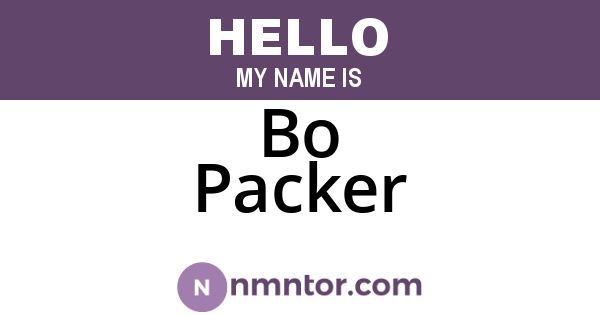Bo Packer