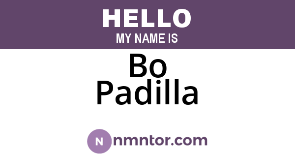 Bo Padilla