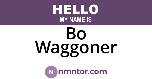 Bo Waggoner