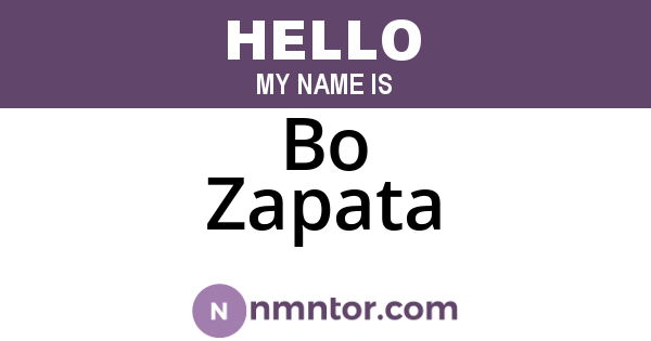Bo Zapata