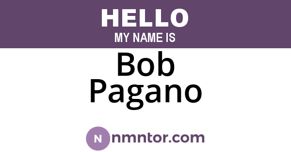 Bob Pagano
