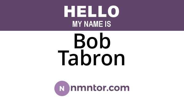 Bob Tabron