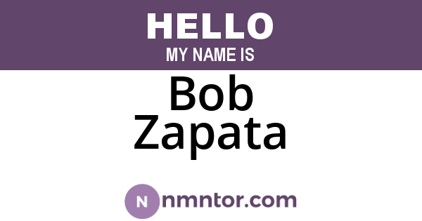 Bob Zapata