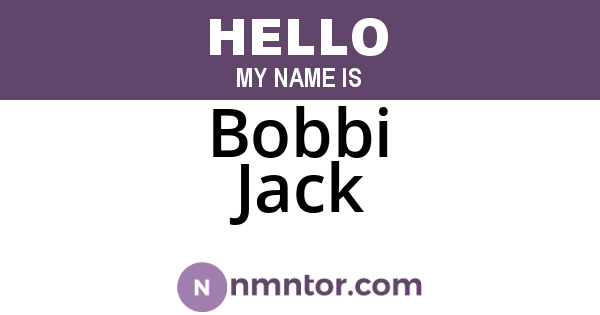 Bobbi Jack
