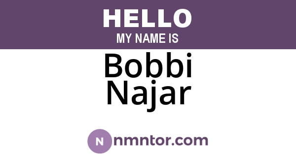 Bobbi Najar