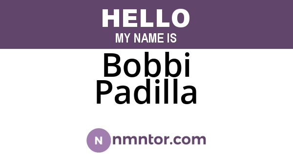 Bobbi Padilla