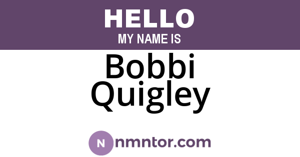Bobbi Quigley