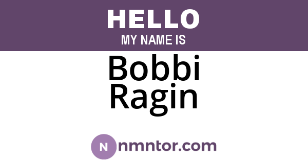 Bobbi Ragin