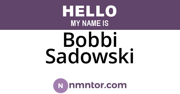 Bobbi Sadowski