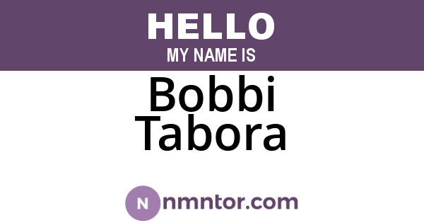 Bobbi Tabora