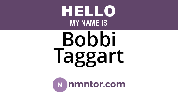 Bobbi Taggart