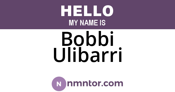 Bobbi Ulibarri