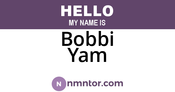 Bobbi Yam