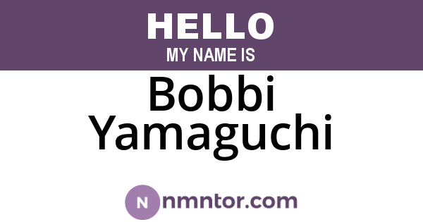 Bobbi Yamaguchi