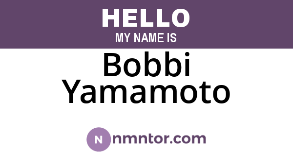 Bobbi Yamamoto