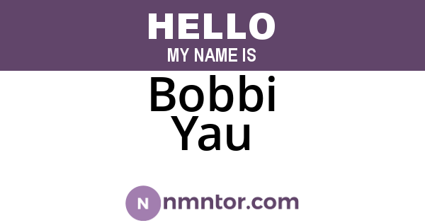 Bobbi Yau