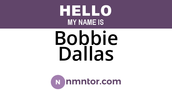 Bobbie Dallas