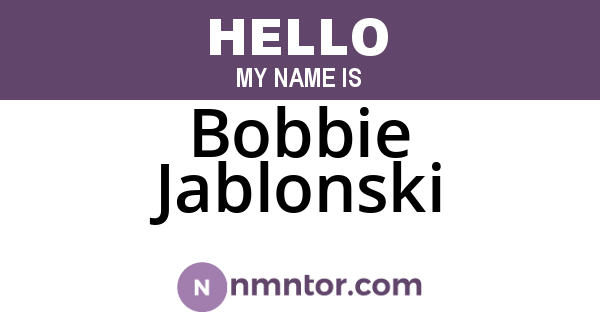 Bobbie Jablonski