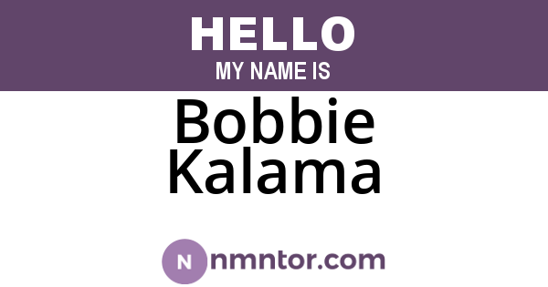 Bobbie Kalama
