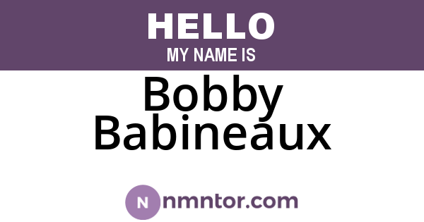 Bobby Babineaux