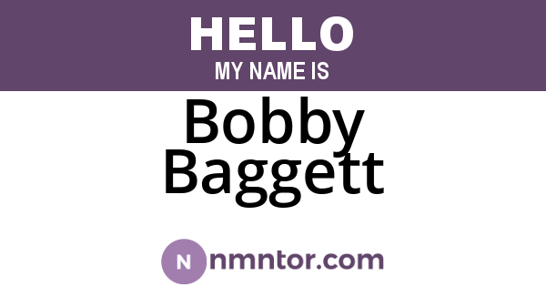 Bobby Baggett