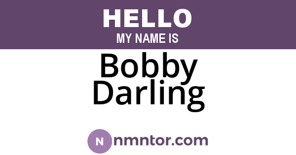 Bobby Darling