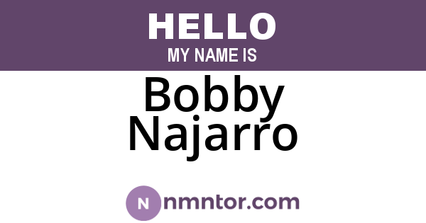 Bobby Najarro