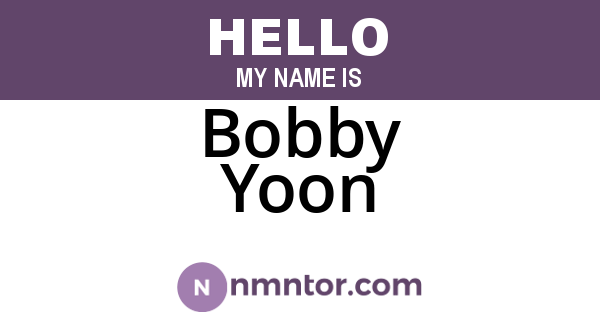 Bobby Yoon