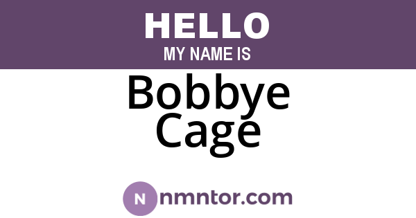 Bobbye Cage