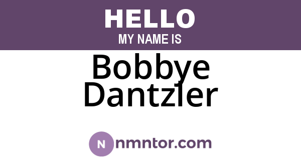 Bobbye Dantzler