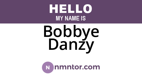 Bobbye Danzy