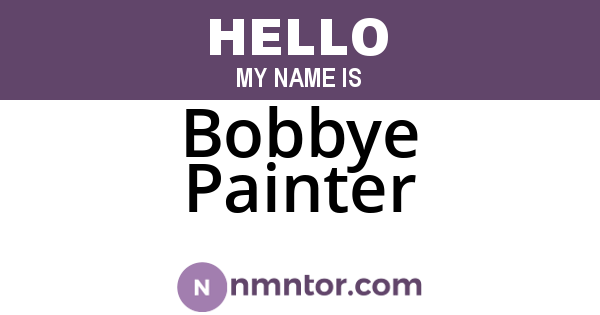Bobbye Painter