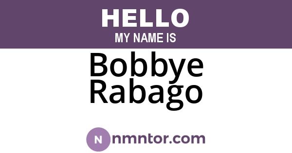 Bobbye Rabago