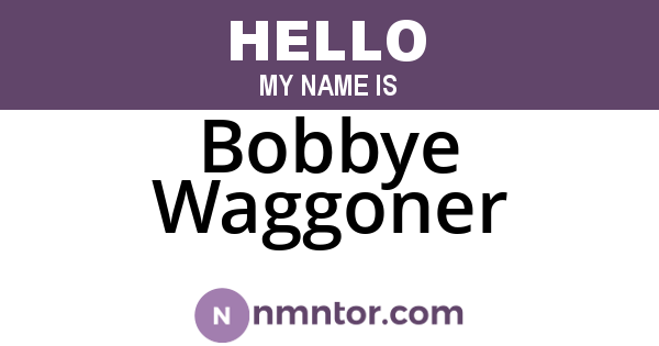 Bobbye Waggoner