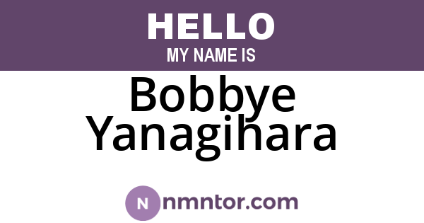 Bobbye Yanagihara