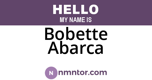 Bobette Abarca