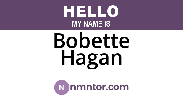 Bobette Hagan