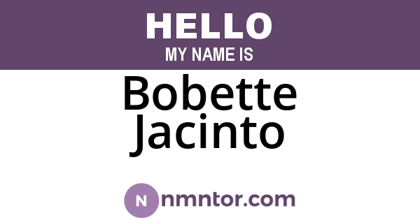 Bobette Jacinto