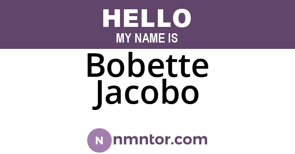 Bobette Jacobo