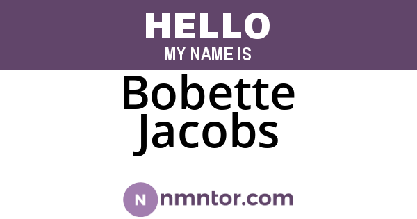 Bobette Jacobs