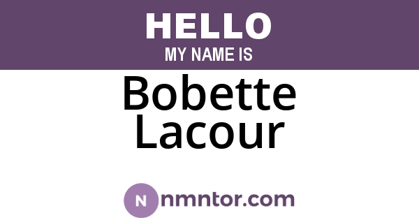 Bobette Lacour